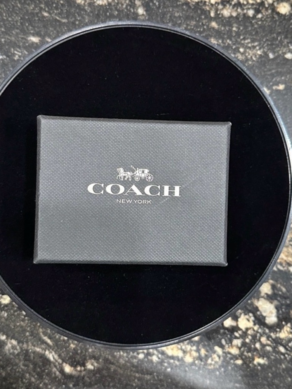 Coach Rexy Black Leather Card Case with Colorful Patch design *new - Picture 4 of 7